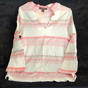 Tommy Bahama small hooded swim striped cover up tunic